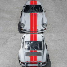 Mittelstreifen-Rennstreifen Vinyl-Aufkleber-Set für Porsche 911 ST 1970_3