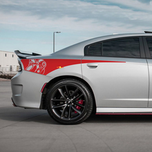 Eisen Scat Pack Heckviertel-Seitenstreifen Vinyl-Aufkleber für Dodge Charger
 3