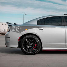 Eisen Scat Pack Heckviertel-Seitenstreifen Vinylaufkleber für Dodge Charger
 2