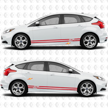 Seitentüren Streifen Schweller Vinyl Aufkleber Grafik für Ford Focus ST
 3