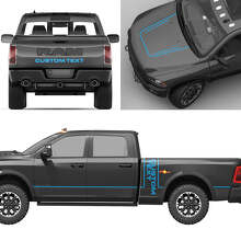 Individuelles Schriftzug-Komplettset Vinylaufkleber für Dodge Ram Power Wagon_3