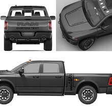 Individuelles Schriftzug-Komplettset Vinylaufkleber für Dodge Ram Power Wagon_4