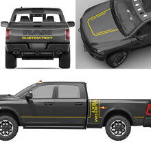 Individuelles Schriftzug-Komplettset Vinylaufkleber für Dodge Ram Power Wagon_6