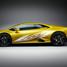 Seitenrenngrafiken Vinylaufkleber Grafiken für Lamborghini Huracan Evo
 2