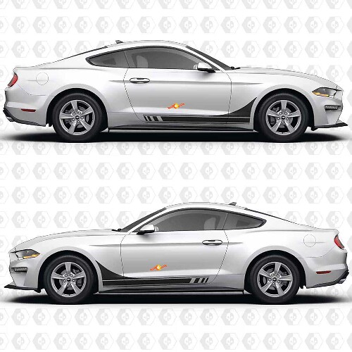 Racing-Türstreifen Vinyl-Aufkleber für Musclecar Musclecarmodell GT
