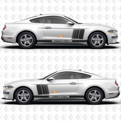 GT Seitentür Streifen Renn-Decals Aufkleber für Musclecar Musclecarmodel GT 2
