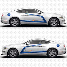 Nummer- und Seiten-Rennstreifen Vinyl-Aufkleber Set für Musclecar Musclecarmodel_2