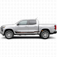 Parallele Akzent-Tür- & Schweller-Vinylstreifen für Chevrolet Colorado 3. Gen 2023-2026_2
