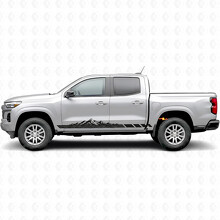 Mountain-Topografische Tür- & Schwellerstreifen aus Vinyl für Chevrolet Colorado 3. Generation 2023-2026_2