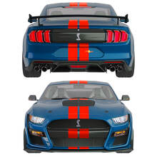 Duale Streifen Front Obere Hintere Vinyl-Aufkleber Set für Musclecar Musclecarmodel_2