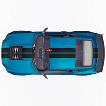 Duale Streifen Front Obere Hintere Vinyl-Aufkleber Set für Musclecar Musclecarmodel_3