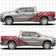  Bull Head Splash Seitentüraufkleber Abziehbilder Grafiken für Dodge RAM 1500 2500 3500 2