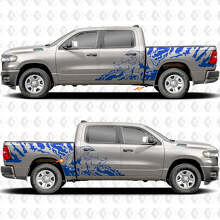 Bull Splash Seitentüren Aufkleber Decals Grafiken für Dodge RAM 1500 2500 3500 3