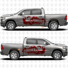 Punisher Skull Schlammspritzer Seiten-Vinylaufkleber für Dodge Ram 1500_2