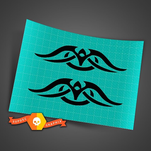 Tribal Stil Flügel Flammen Vinylaufkleber für Autos