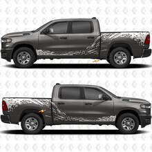 Schlammspritz-Grafiken Seitliche Vinyl-Aufkleber Set für Dodge RAM 1500_2