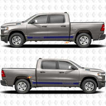 Individuelle Performance-Schweller Seiten Türen Streifen Aufkleber Decals Grafiken für Dodge RAM 1500 2