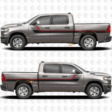 Retro-Stil Seitenstreifen Vinyl-Aufkleber-Set für Dodge Ram 1500_2