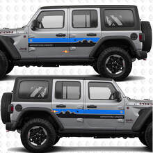 Mountain Style Seitenstreifen Vinyl Aufkleber Set für Jeep Wrangler_2