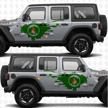 Campfire Seitentür Vinyl-Aufkleber-Set für Jeep Wrangler_2