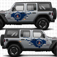 Campfire Seitentür Vinyl-Aufkleber-Set für Jeep Wrangler_3