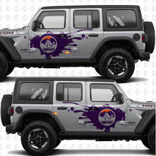 Berge Natur Camping Seiten Tür Streifen Vinylaufkleber für Jeep Wrangler_3