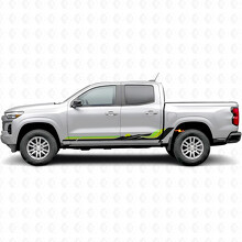 Retro Mountain Wave Tür- & Schweller-Vinylstreifen für Chevrolet Colorado 3. Generation 2023-2026_3