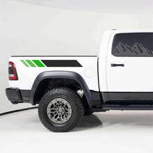 Side Bedside Stripes Stickers Decals Graphics for Dodge RAM 15000 6