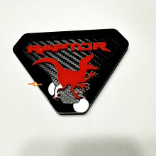Raptor Edition Kotflügel-Embleme Heckklappen-Emblem 3D-Emblem Carbon-Hintergrund 3