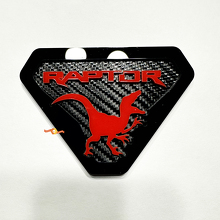 Raptor Edition Kotflügel-Embleme Heckklappen-Emblem 3D-Emblem Carbon-Hintergrund 4