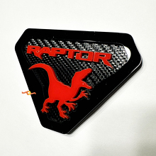 Raptor Edition Kotflügel-Embleme Heckklappen-Emblem 3D-Emblem Carbon-Hintergrund 5