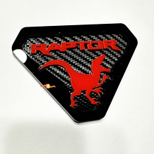 Raptor Edition Kotflügel-Embleme Heckklappen-Emblem 3D-Emblem Carbon-Hintergrund 6