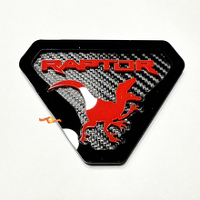 Raptor Edition Kotflügel-Embleme Heckklappen-Emblem 3D-Emblem Carbon-Hintergrund 7