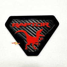 Raptor Edition Kotflügel-Embleme Heckklappen-Emblem 3D-Emblem Carbon-Hintergrund 8