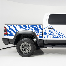 Rhino Splash Side Bedside Stickers Decals Graphics for Dodge RAM 1500 RHO 5