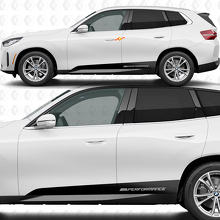 Seitliche Türschwellerstreifen M Performance Aufkleberset für BMW X3 G45 2