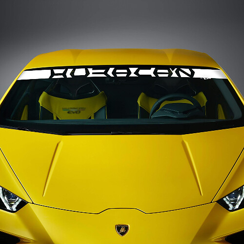 Windschutzscheiben-Streifen Vinyl-Aufkleber Grafik für Lamborghini Huracan Evo