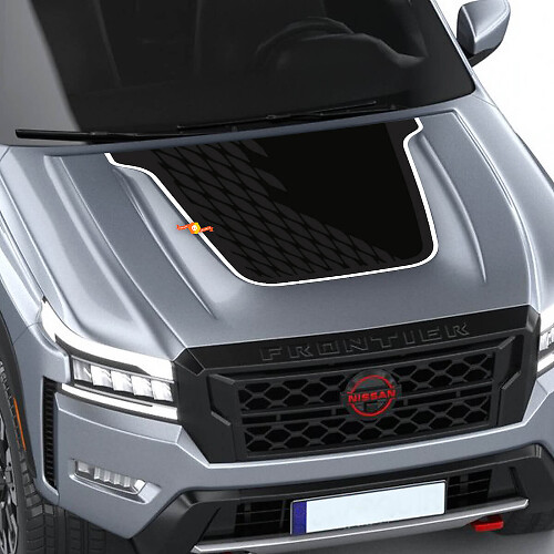 Blackout Grafik Motorhaubenfolie Aufkleber für Nissan Frontier Pro-4X