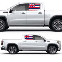 Hawaiianische Flagge Seitenfenster Farbiger Vinyl-Aufkleber für GMC Sierra 2