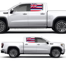 Hawaiische Flagge Seitenfenster Vinyl-Aufkleber für GMC Sierra 2023 2
