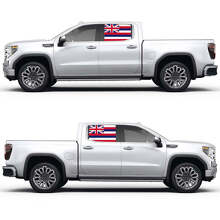 Hawaiianische Flagge Seitenfenster Farbiger Vinyl-Aufkleber für GMC Sierra 3