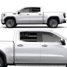 Hawaiianische Flagge Seitenfenster Vinyl-Aufkleber für GMC Sierra 2