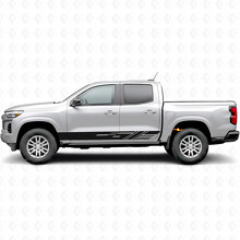 Diagonale Schlitz Tür- & Schweller-Vinylstreifen für Chevrolet Colorado 3. Generation 2023-2026_2