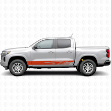 Diagonale Schlitz Tür- & Schweller-Vinylstreifen für Chevrolet Colorado 3. Generation 2023-2026_4