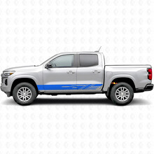 Diagonale Schlitz Tür- & Schweller-Vinylstreifen für Chevrolet Colorado 3. Generation 2023-2026_5