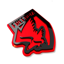 Freedom Bald Eagle Kotflügel-Embleme Heckklappen-Emblem 3D-Abzeichen 5