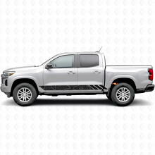 Topografische Konturlinien Tür- & Schweller-Vinylstreifen für Chevrolet Colorado 3. Gen 2023-2026_2