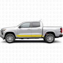 Topografische Konturlinien Tür- & Schweller-Vinylstreifen für Chevrolet Colorado 3. Gen 2023-2026_3