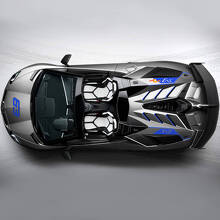 63 SVJ Seitenhaubenaufkleber Sticker Grafik Lamborghini Aventador SVJ 2