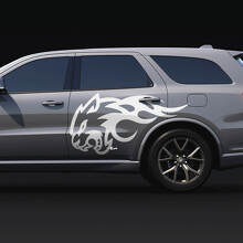 Wildcat Flame Side Decal Vinyl-Aufkleber für Dodge Durango 2
